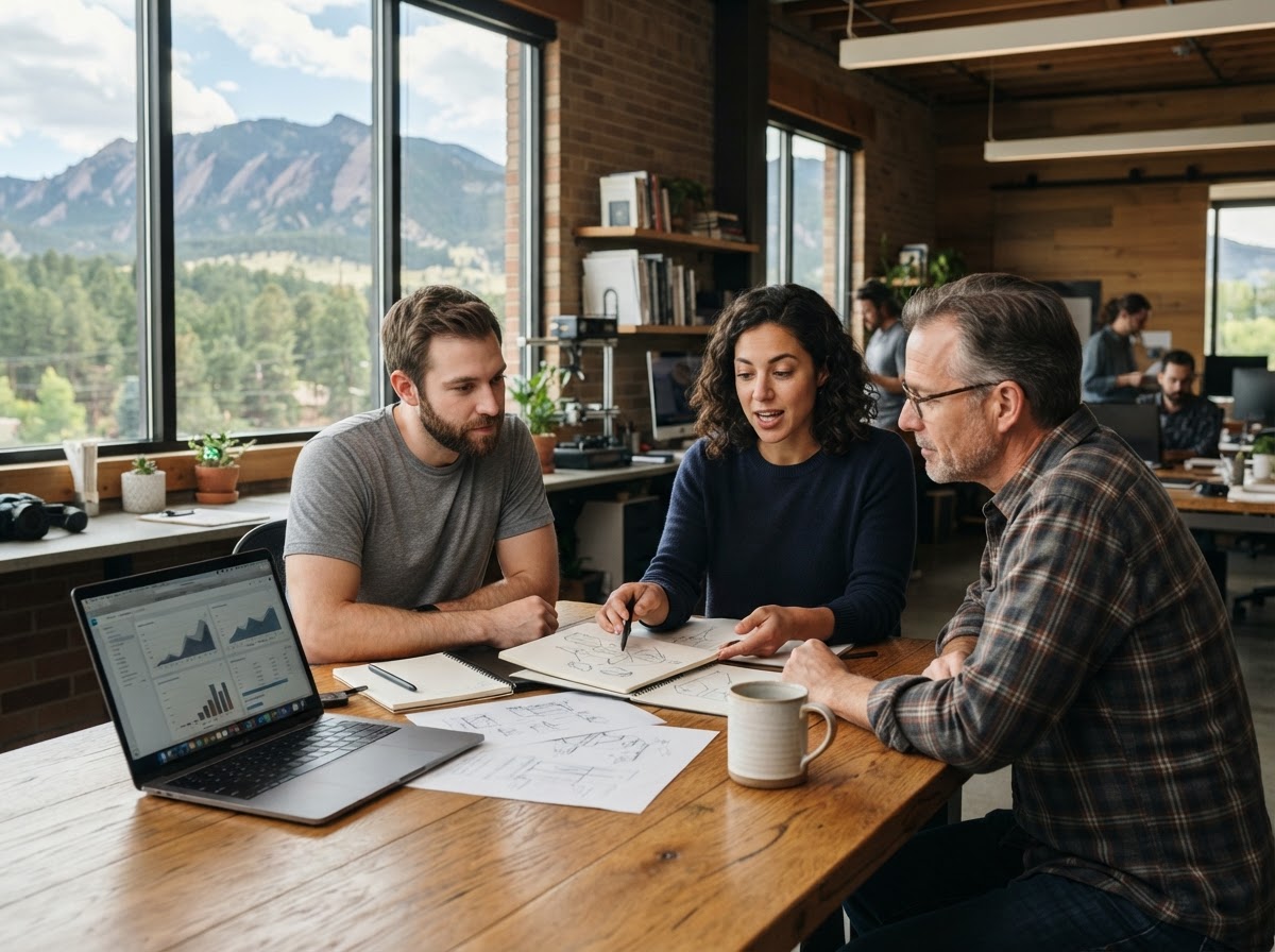 Vasto Patermanza equipo de análisis financiero revisando modelos de inteligencia artificial